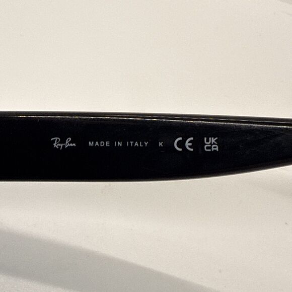 Ray Ban RB4191 601/71 Black Round Gray Oversized Sunglasses 57-19 135 Jackie O - Picture 9 of 12